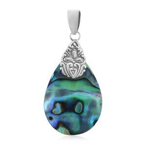 Abalone Shell Pendant in Sterling Silver
